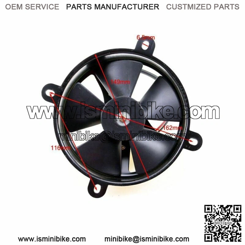 6" Inch Radiator Cooling Fan For 125cc 200cc Mini Trail Bike ATV Go Kart Quad