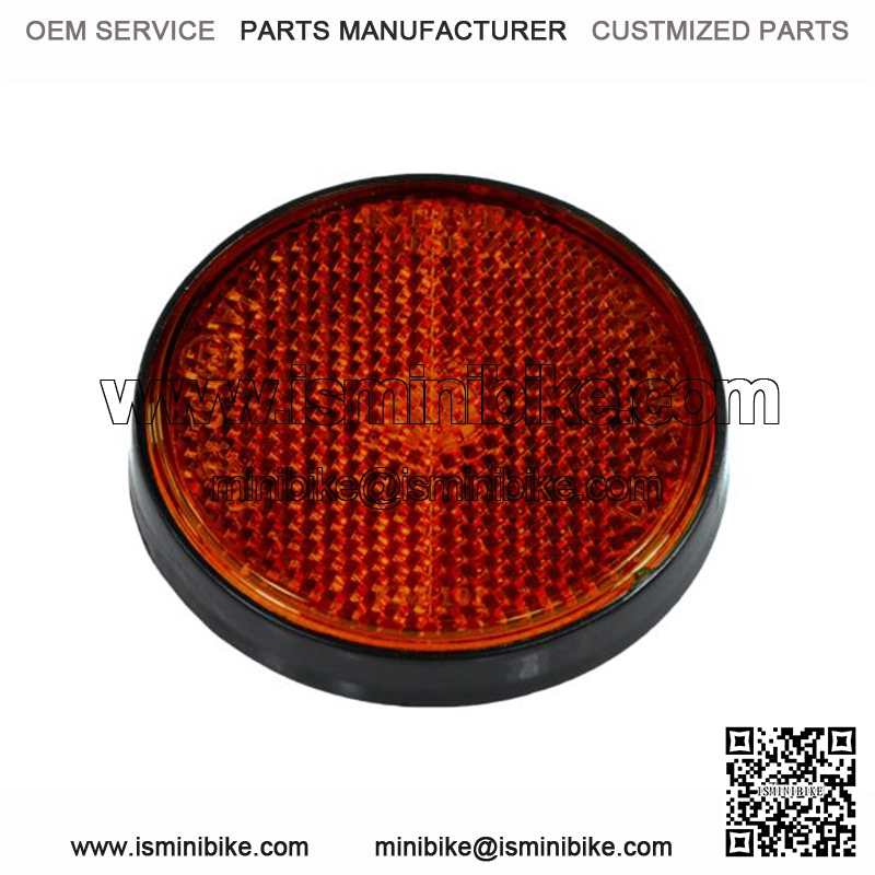 Dark Amber Front Side Reflector for the Baja Mini Bike MB165 & MB200 (Baja Heat, Mini Baja, Baja Warrior)