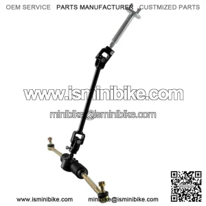Steering Wheel Parts Assembly 110cc Go Kart ATV Tie Rod Rack Adjustable Shaft