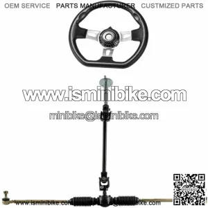 Steering Wheel Gear Rack Pinion Adjustable Shaft for Go Kart Cart Mini Bike US