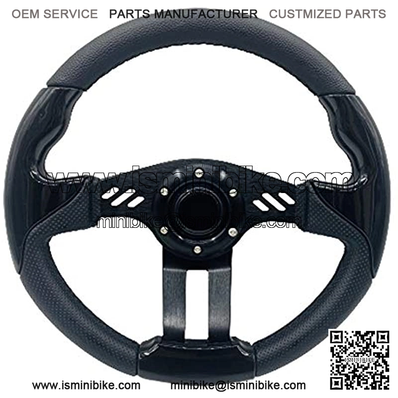 12.5 Inch Golf Cart Steering Wheel Carbon Fiber For Golf Cart Club Car DS & Precedent, EZGO TXT/RXV Yamaha Golf Cart