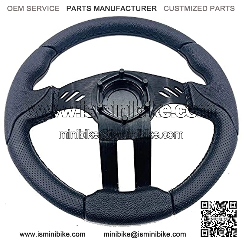 12.5 Inch Golf Cart Steering Wheel Carbon Fiber For Golf Cart Club Car DS & Precedent, EZGO TXT/RXV Yamaha Golf Cart - Image 3
