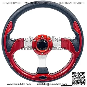 Universal 12.5?? Golf Cart Steering Wheel for Club DS & Precedent Yamaha EZGO RXV & TXT Go Kart Steering Wheel