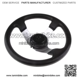 Volante de Go-Kart con Tapa para Motores de 150c-250cc  Buggies Universal 300mm 11.8 Pulgadas  Volante de 300 mm