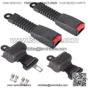 Universal Golf Cart Belt Kit, Retractable Belt Kit for Club Car, Ezgo, Yamaha, Go Kart, UTV, and Bus, Front Rear Lap Belts Kit for Golf Cart, 42??