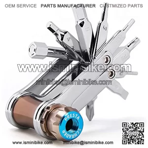 Bike Tool Mini 11/16 in 1 Multi-Tool - Chain Tool/Torx/Hex/Screwdriver Bicycle Multitool Kit - Cycling Mechanic Repair Tools with CO2 Inflator for Road and Mountain Bikes