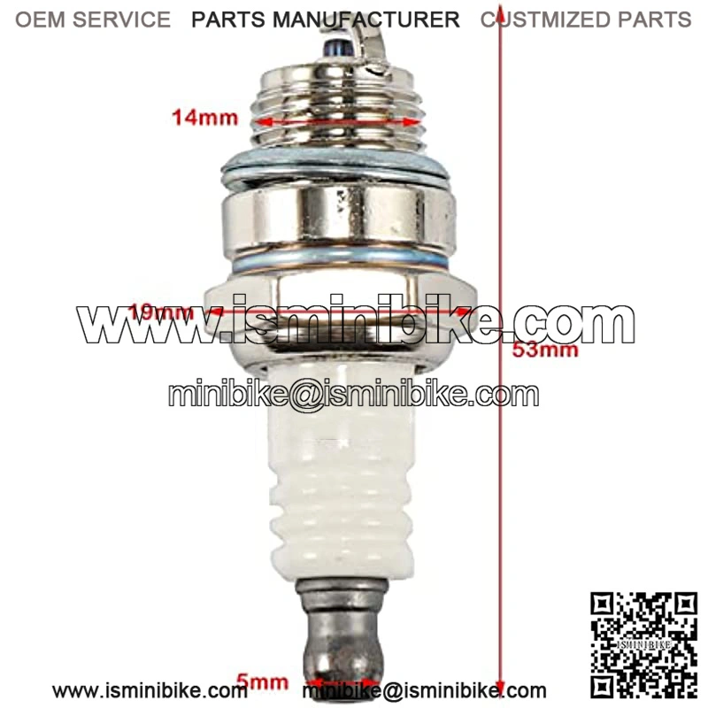 2 Stroke L7T Spark Plug 43 47 49cc Mini Pit Pocket Bike ATV & - Image 2