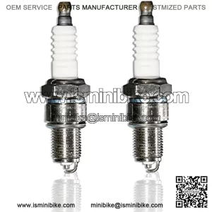 Racing Spark Plug For Coleman CT200U BT200X, Predator 212cc, Baja MB165 MB200 Doodlebug Mini Bike, Honda 4HP-13HP Engine GX160 GX200, Mini Bikes,Go karts, F7TC F7RTC ( Pack of 2 )