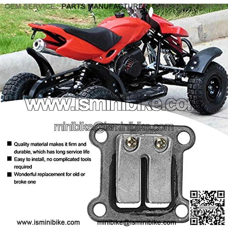 Bike Reed Valve Plate,Reed Valve Block Plate Compatible with 2 Stroke 47cc 49cc Pocket Motor Bike Mini Moto ATV - Image 2