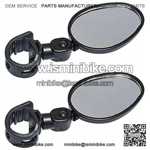 Rear View Mirror Handlebar Mirror Mini 360 Degree  for Road Bike Bicycle 2 pcs