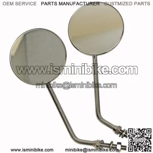 3-1/2" Round Rear View Motorcycle Mirrors