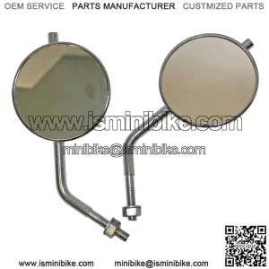 Superior Round Rear View Motorcycle Mirrors - 4-1/2"