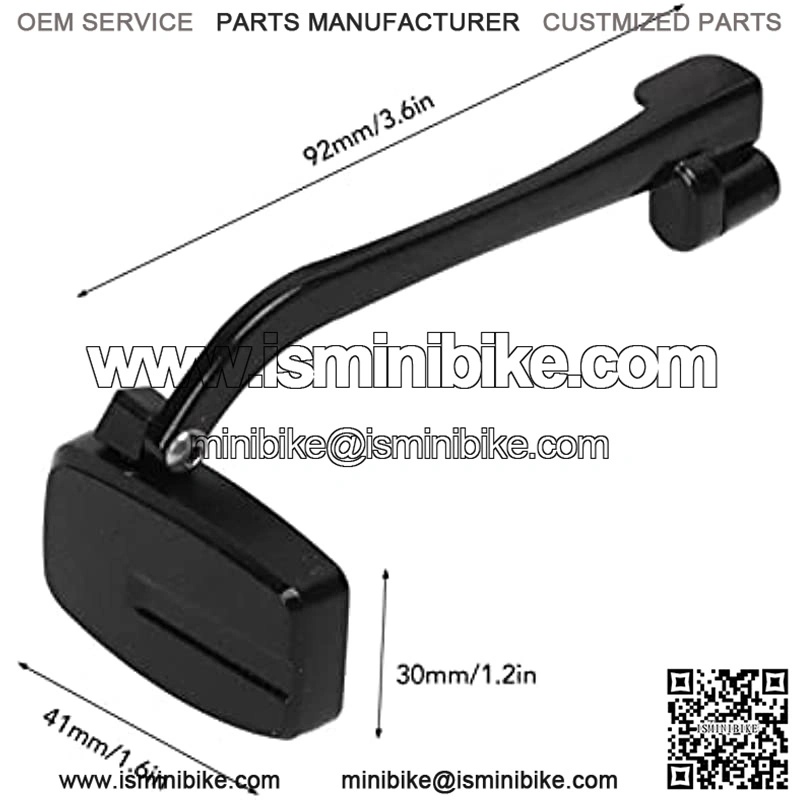 Bike Rearview Mirror, ABS Mini Multi Angle Helmet Rearview Mirror Bike Mirrors for Bike Handlebar Accessories - Image 3
