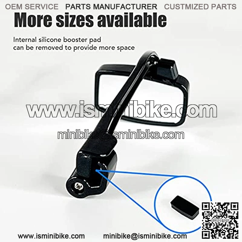 Bike Rearview Mirror, ABS Mini Multi Angle Helmet Rearview Mirror Bike Mirrors for Bike Handlebar Accessories - Image 4