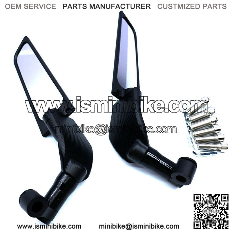 1Pair Handlebar Bike L+R Mirror Motorcycle Electric Car Bicycle Rearview Mirror - Image 3