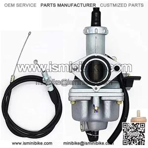 26mm Carburetor For Honda 100cc 125cc 4-stroke ATV Go-Kart Dirt Bike XL100 XL100S CB100 GL100 125 CG125 XR125 XL125S CB125S crf150 PZ26 Carburetor W/Throttle Cable