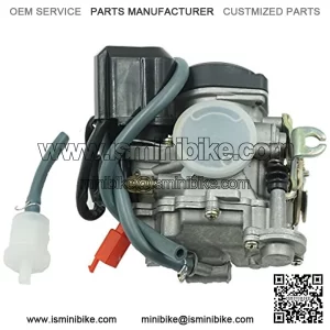 1-073-1 GY6 49cc 50cc 80cc 100cc 20mm Big Bore CVK Carburetor with Electric Choke for Scooter Moped ATV Go Kart Quads Buggy 139QMB 1P39QMB Engine Carbs