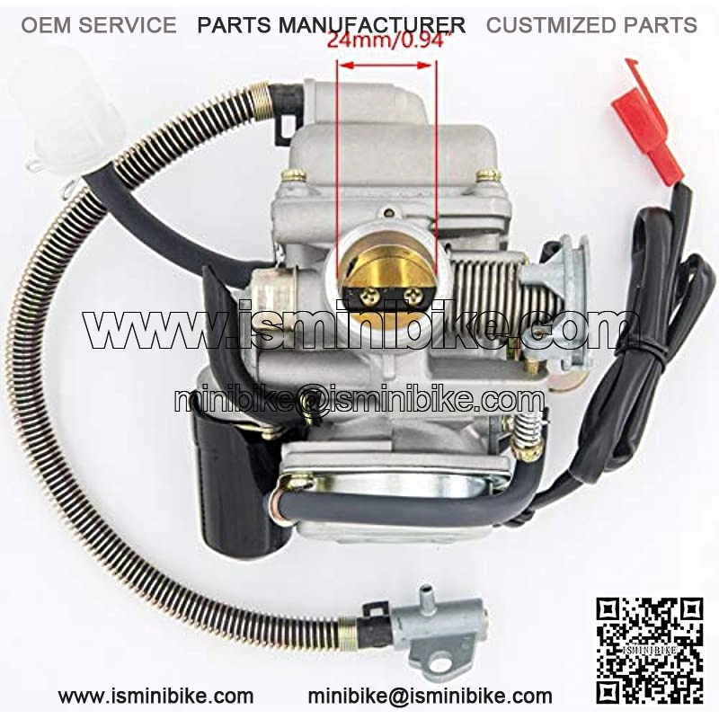 GY6(150cc) Carburetor for 150cc 125cc 152QMJ 157QMJ 4 Stroke Engines Electric Choke Motorcycle Scooter - GY6 150cc Carburetor24mm PD24J Carb