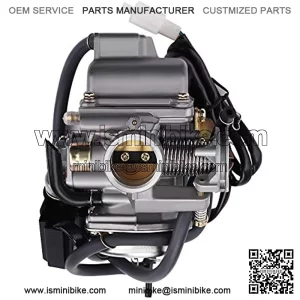 24mm Carburetor GY6 for 125cc 150cc 152QMJ 157QMJ 157QMI 152QMI 4 Stroke Engines Scooter Motorcycle ATV Go Kart Moped UTV 4 Wheeler Kymco PD24J Carb