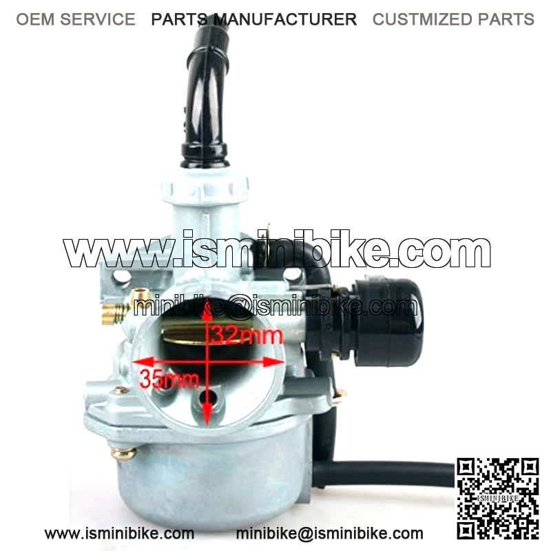 19mm Zinc Carburetor w/Hand Choke Lever for 50cc 70cc 90cc 110cc 4-stroke ATV Carb Dirt Bike Go Kart Quad 4 Wheeler Pit Bike - Image 2