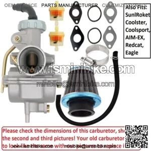 Carburetor Carb For Sunl//Roketa/Kazuma/Lifan/Taotao/Rebuild Kit