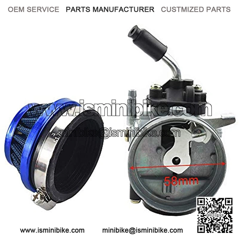 Carb Carburetor Air Filter Assembly for 49cc 50cc 60CC 66CC 70cc 80cc 2 Stroke Engine scooter Motorized Bicycle,Mini Pocket Bike,Quad Chopper ATV - Image 4