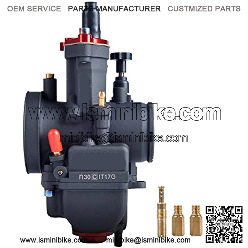 Racing Performance Carburetor 30mm Motorcycle Carburetor 200 250 Power Jet Carb 30mm With Carburetor Jets Fit NC Engine Dirt Bike Mini Bike TTR Apollo ATV Cafe Bike