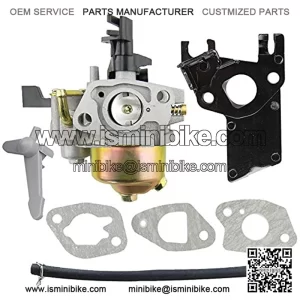 Carburetor with Insulator for Baja Warrior Heat Mb165 Mb200 163cc 196cc 6.5HP Mini Bike