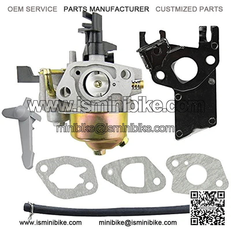 Carburetor with Insulator for Baja Warrior Heat Mb165 Mb200 163cc 196cc 6.5HP Mini Bike
