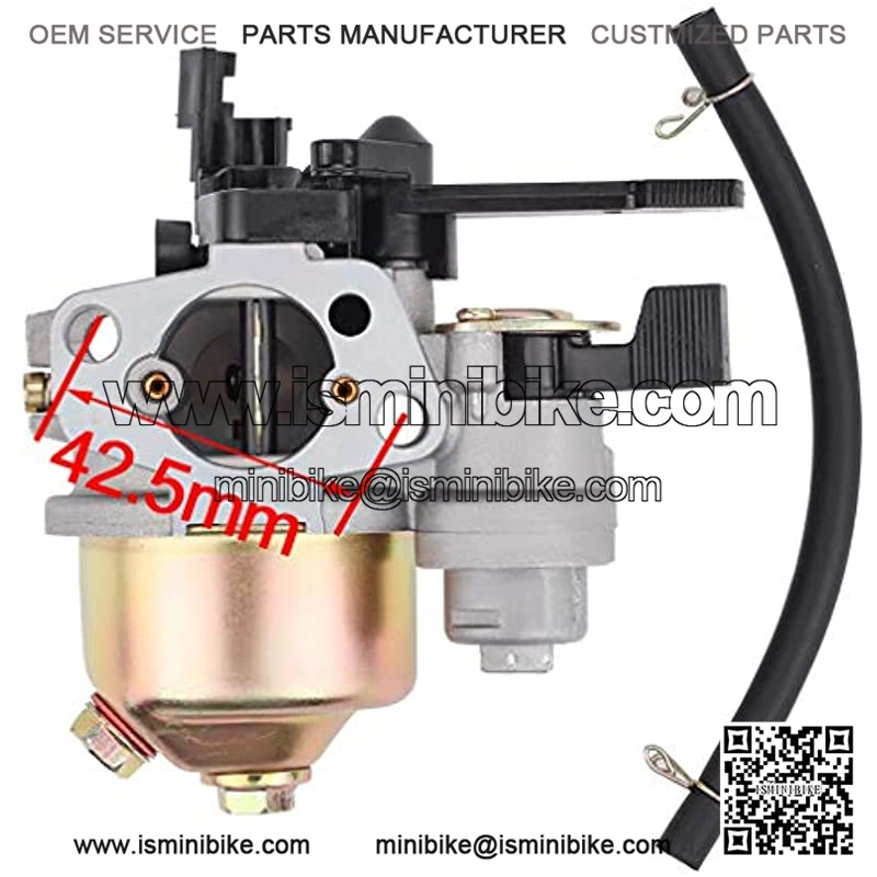 Carburetor with Insulator for Baja Warrior Heat Mb165 Mb200 163cc 196cc 6.5HP Mini Bike - Image 2