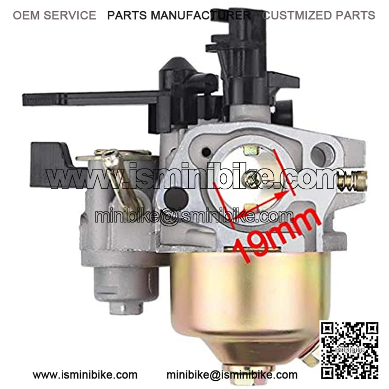 Carburetor with Insulator for Baja Warrior Heat Mb165 Mb200 163cc 196cc 6.5HP Mini Bike - Image 3