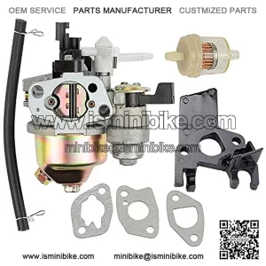 Carburetor for Mini Baja Warrior Heat 196cc 6.5HP 163CC 5.5HP MB165 MN200 Bike with Gasket Fuel Line Filter