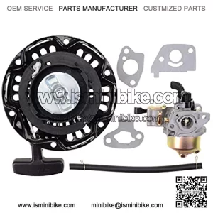 19mm Carburetor with Pull Starter for 97cc 2.8hp Mini Baja Doodle Bug DB30 Dirt Bike