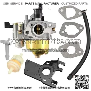 Carburetor Assembly Compatible with Coleman Powersports KT196 196CC Go Kart CT200U Trail 200 Mini Bike Baja HT65 WR65 Hammerhead 80T Go Cart