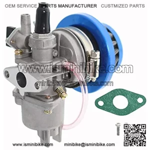 Carburetor Carb with Air Filter Replacement for 47cc 49cc Mini ATV Quad Dirt Pocket Bike Cag Mini Moto Moped Scooter Motocross Motorcycle