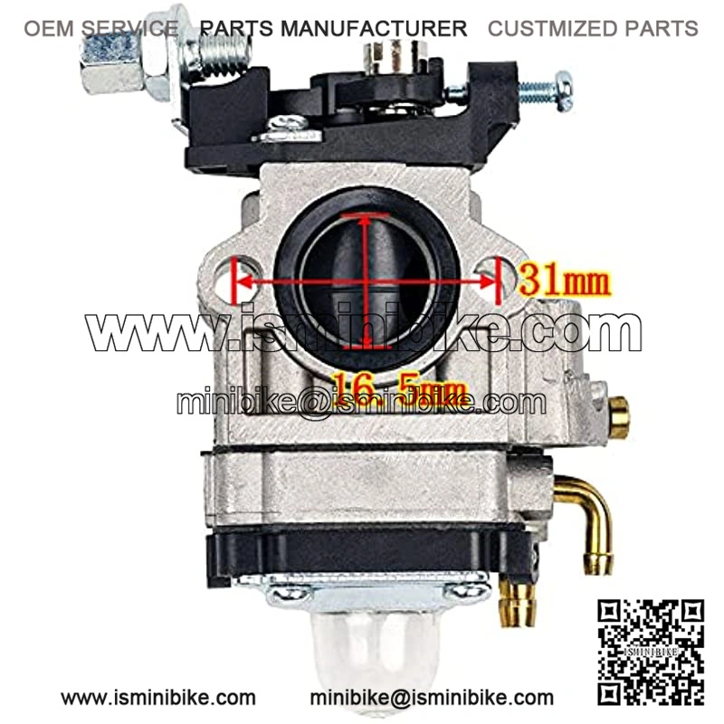 15mm Carburetor Gasket Air Filter Intake Manifold Pipe Alloy Adapter Stack Kit for 2-stroke Engine 33cc 43cc 47cc 49cc 50cc 52cc Pit Dirt Pocket Mini Bike ATV Scooter Chopper Quad Go Kart - Image 3