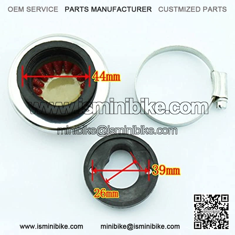 15mm Carburetor Gasket Air Filter Intake Manifold Pipe Alloy Adapter Stack Kit for 2-stroke Engine 33cc 43cc 47cc 49cc 50cc 52cc Pit Dirt Pocket Mini Bike ATV Scooter Chopper Quad Go Kart - Image 5