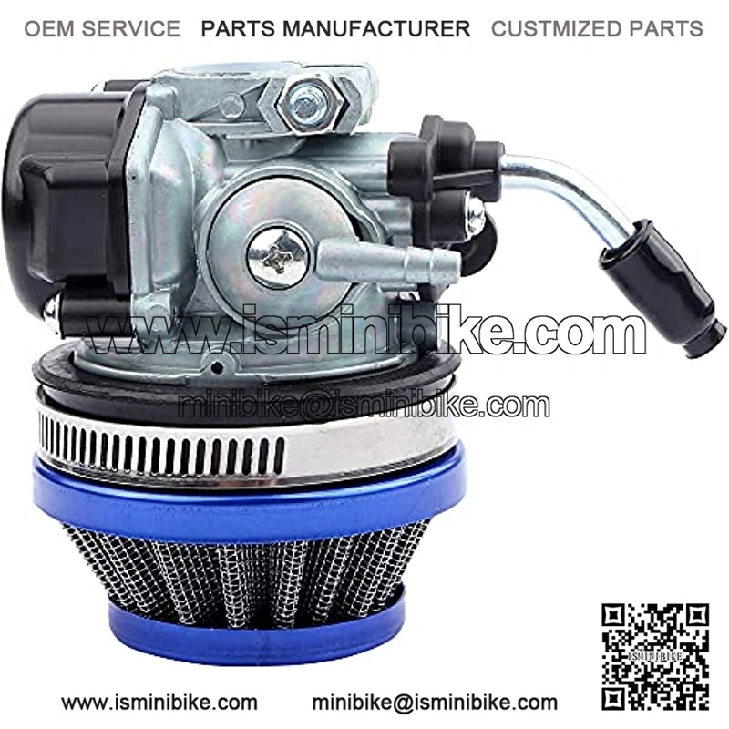 37cc 49cc 50cc 80cc 2 Stroke Carb Carburetor With Air Filter For 2 Stroke Engine Motorized Bicycle Mini Moto Dirt Pocket Bike ATV Quad 4 Wheel Motorcycle - Blue - Image 4