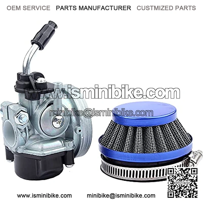 37cc 49cc 50cc 80cc 2 Stroke Carb Carburetor With Air Filter For 2 Stroke Engine Motorized Bicycle Mini Moto Dirt Pocket Bike ATV Quad 4 Wheel Motorcycle - Blue - Image 5