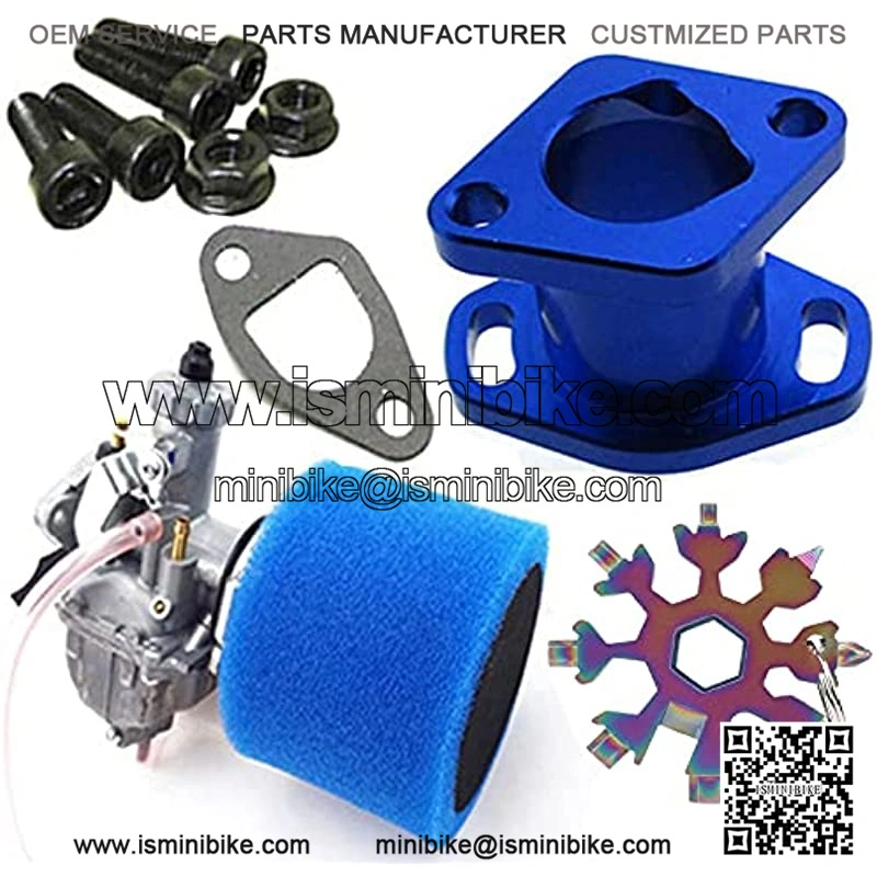 VM22-3847 26mm Carburetor Carb For Mikuni 212cc GX200 196cc Mini Bike Intake Manifold