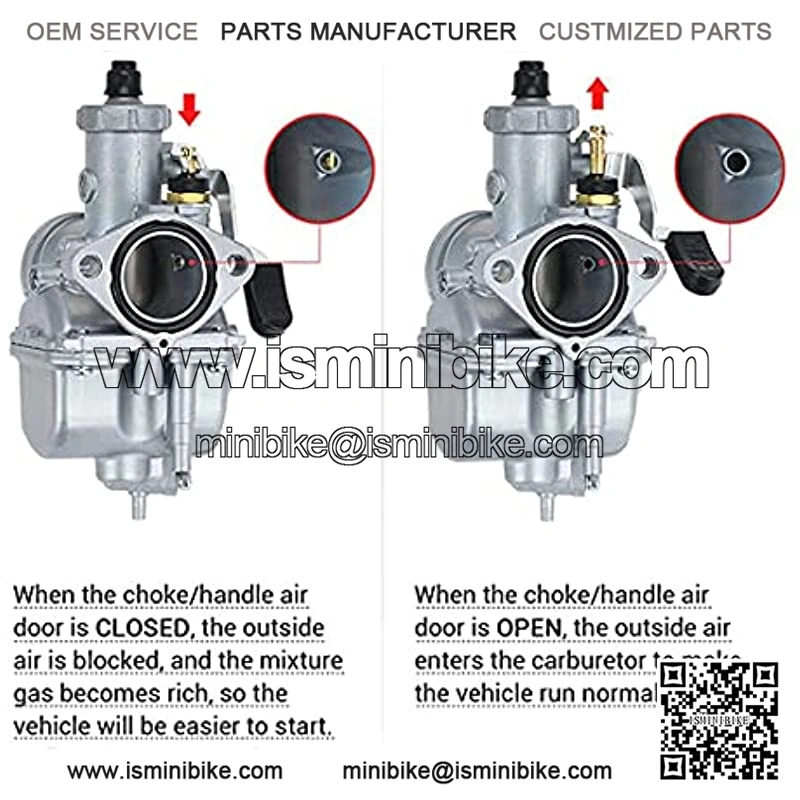 VM22-3847 26mm Carburetor Carb For Mikuni 212cc GX200 196cc Mini Bike Intake Manifold - Image 4