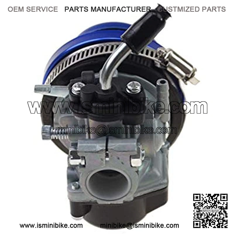 19mm Carburetor with Air Filter Gasket Assembly Replacement for 2 Stroke 47cc 49cc Mini Pocket Bike ATV Quad Chopper Blue - Image 4