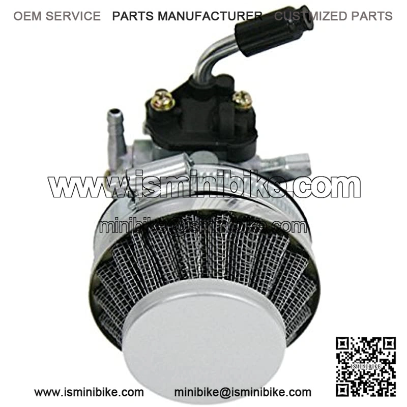 Silver Carburetor Air Filter Assembly Replacement for 49cc 50cc 60CC 66CC 70cc 80cc - Image 2