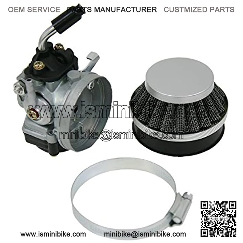 Silver Carburetor Air Filter Assembly Replacement for 49cc 50cc 60CC 66CC 70cc 80cc - Image 4