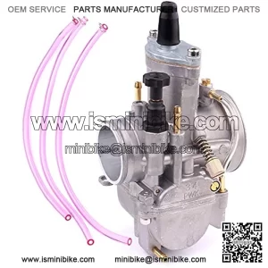 34mm Carburetor Universal 2T 4T Motorcycle Carburetor 34mm for Keihin OKO KOSO 125CC-250CC Engine Racing Carburetor ATV Quad Go Kart Dirt Bike Pit Bike Carb 34mm