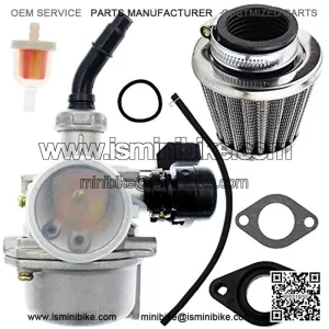 PZ19 Carburetor Air Filter Fuel Filter Compatible for 50cc 70cc 90cc 110cc 125cc ATV QUAD Scooter Go Kart Moped