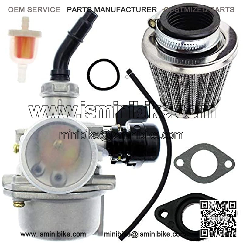 PZ19 Carburetor Air Filter Fuel Filter Compatible for 50cc 70cc 90cc 110cc 125cc ATV QUAD Scooter Go Kart Moped