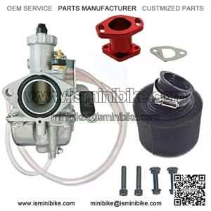 26mm Carburetor For 212cc/196cc Clones Mini Bike Go Kart Carb Kit