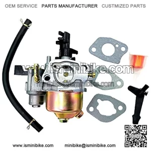 Carburetor Carb with Gaskets & Fuel Filter Compatible with Coleman PowerSports CT200U CT200U-EX Trail 200 6.5Hp 196cc Gas Powered Mini Bike