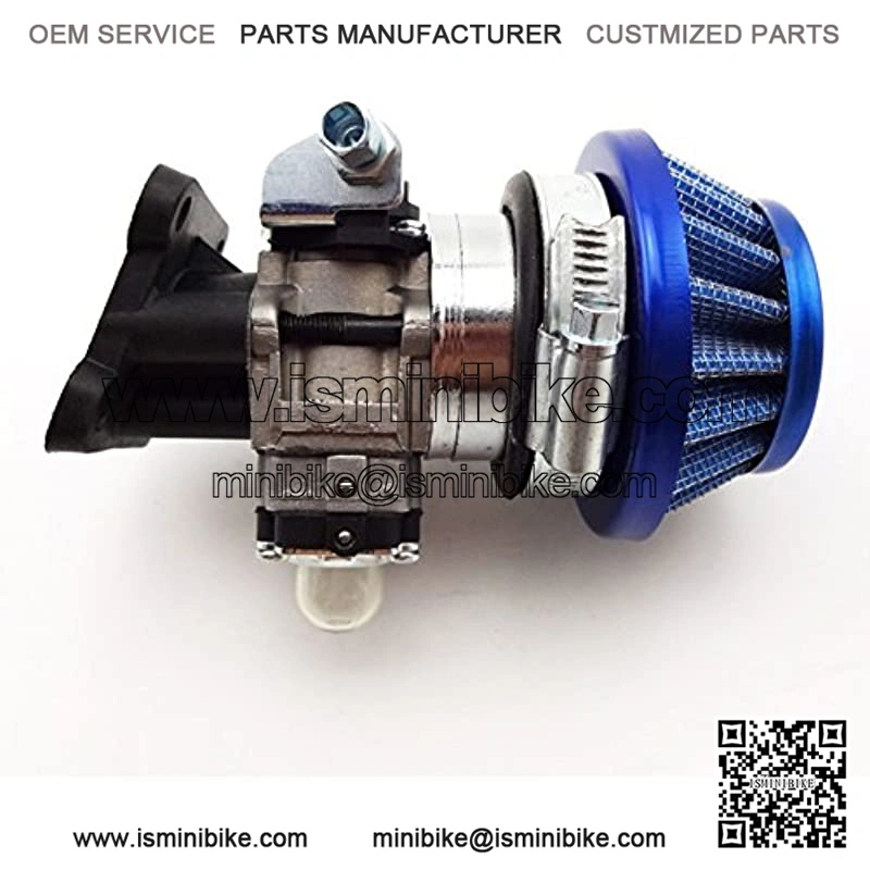 Blue 15mm Racing Carburetor Kit Carb Air Filter Stack For 47cc 49cc 2 Stroke Mini ATV Quad Dirt Pocket Bike - Image 5